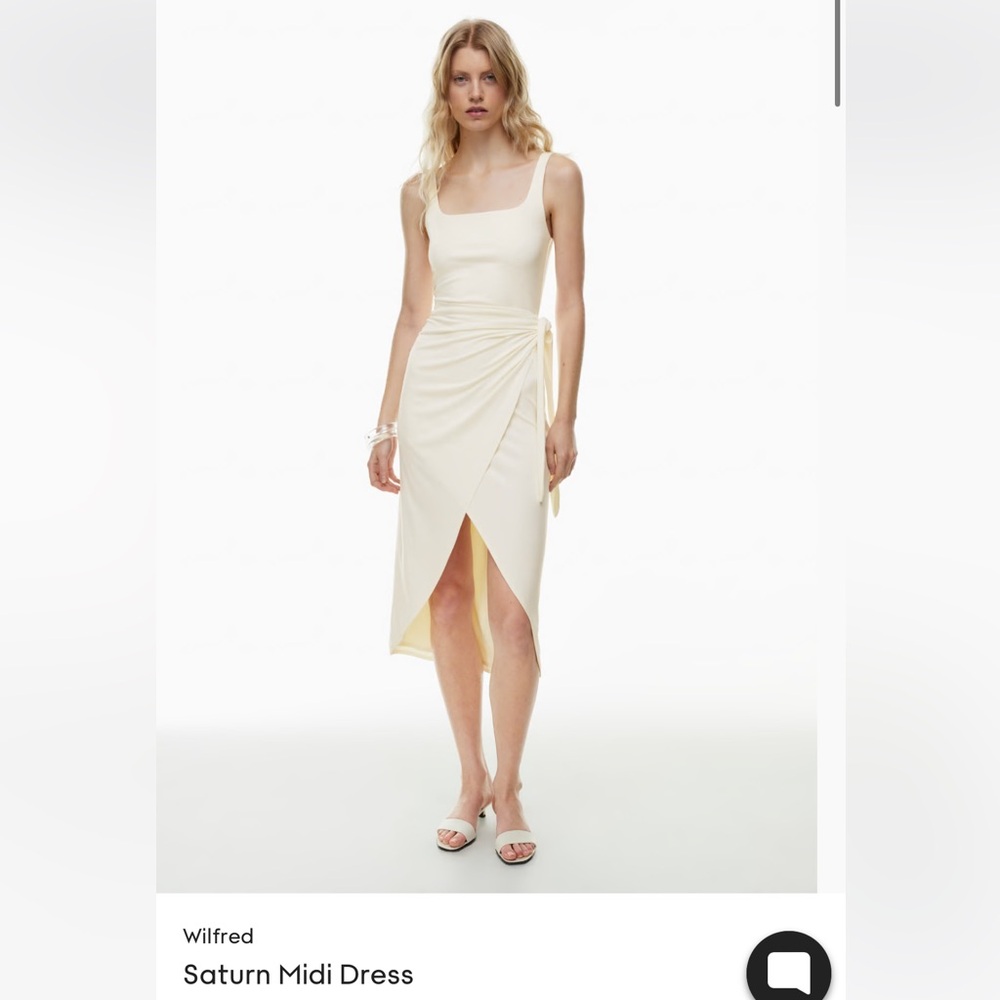 Wilfred Saturn Midi Dress - White